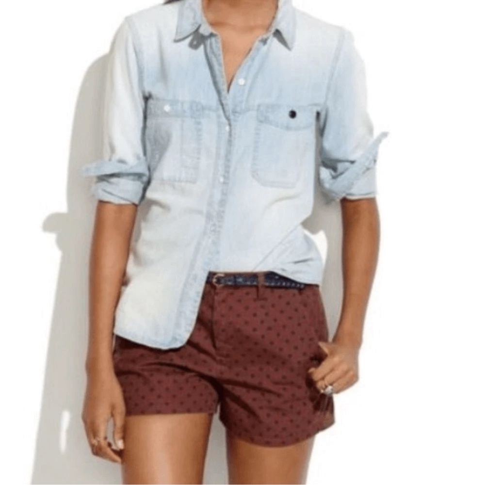✨ Madewell Polka Dot Tailored Shorts – Size 12